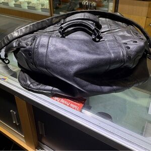 Hammitt Black Leather Duffel Bag